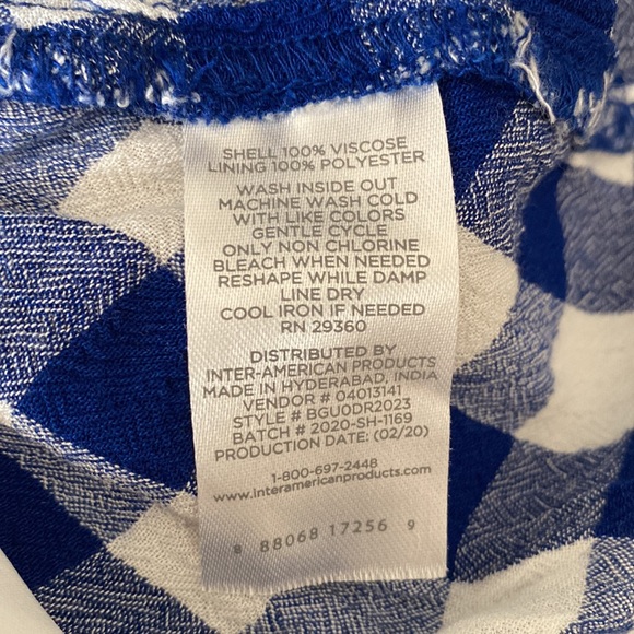 💙NWOT Checkered Dress - Picture 6 of 6